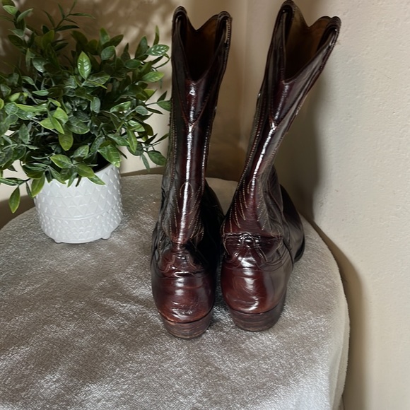Dan Post Brown Western Cowboy Boot / Size 9 D - Picture 4 of 9